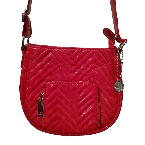 Big Buddha Hot Pink Quilted Crossbody Purse With Adjustable Strap & Zip Pocket - Picture 1 of 9
